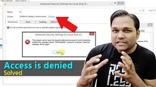 [Solved] Computer named ADVirtualDisk is joined to a domain | Access is denied | NTFS security issue