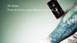 Time Interpolation: Optical Flow VS Frame Blending VS Frame Sampling with Adobe Premiere GH4 900fps