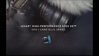 Lexar® High-Performance 800x SDHC™/SDXC™ UHS-I cards BLUE Series