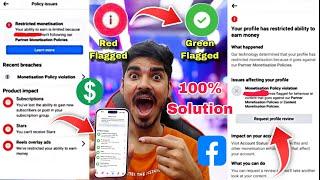 Monetization Policy Violation Facebook | Facebook Restricted Monetization | Facebook Flagged | Earn