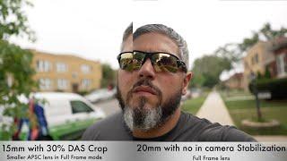 How much does Sony Dynamic Active Stabilization Actually Crop???