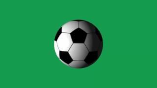 Bola de Futbol Girando - Soccer Ball Spinning [Fundo Verde - Chroma Key]