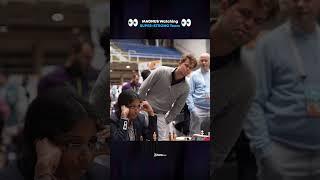 Magnus Carlsen Watching Indian Chess Stars! #chess #shorts