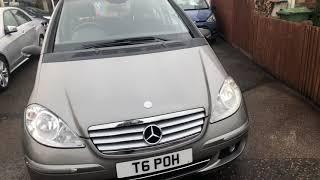 2006 06 Mercedes A150 Classic SE 56k mls At Vfm Autosales Ltd Groombridge