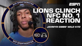 LIONS CLINCH NFC NO. 1 SEED  Jahmyr Gibbs reflects on 'surreal' 4-TD game  | SC with SVP