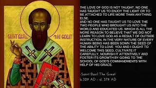 Wisdom of the Orthodox Saints: St. Basil the Great on the Love of God