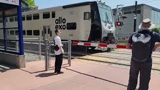 New exo CRRC trains from China being tested at Parc Station in Montréal