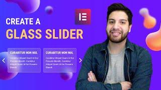 Create A Glass Slider & Carousel On Elementor With CSS