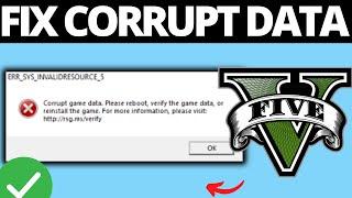 How To Fix GTA 5 Corrupt Game Data