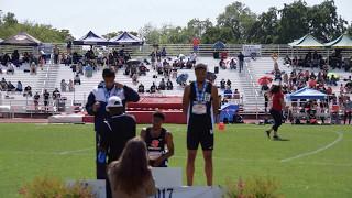 Stan State - Men's 100m Awards - Johnson (Gold) Gladney (Bronze) - 2017 CCAA Championships - 5/6/17