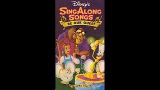 Opening To Disney's Sing Along Songs: Be Our Guest 1992 VHS