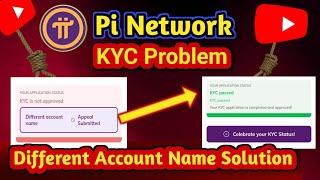 Pi network kyc not approved | Different account name| KYC problem | name Spelling mistake in Kyc