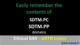 SDTM: Introduction to PC and PP domains