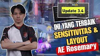 Sensitivitas PUBG Mobile Terbaik 2024 | Sensitivitas AE Rosemary Terbaru + Kode Layout PUBG 5 Jari