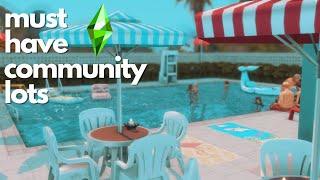 Must Have Community Lots || No CC Sims 4 Gallery Lots