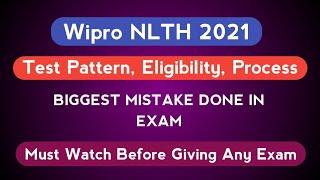 Wipro NLTH 2021 | Test Pattern & Eligibility | Interview Gone Wrong | The Coding Bytes