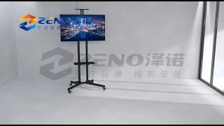 Zeno C1500 For 75" Tv Furniture Living Room Modern Mobile Tv Floor Stand Tv Trolley