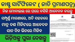 Caste Certificate Online Apply Odisha || How to Apply Online Caste Certificate in Odisha