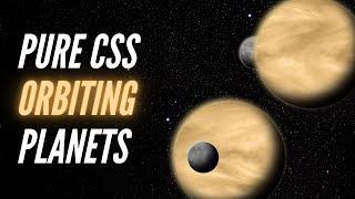 Amazing 3D Planets Orbit Effect Using Only CSS | Quick Tutorial