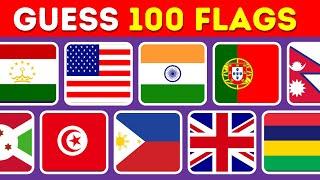 Guess the Country by the Flag | Can You Guess 100 Flags| Flag Quiz.