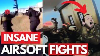 Airsofter gets PUNCHED in the FACE! Insane Airsoft FIGHTS, RAGE MOMENTS, AND CHEATERS!! Part 1