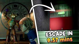 Five nights at Freddys: Security Breach, Beating the game in 9.57 mins