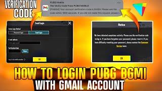 How to login Pubg With Gmail In IPhone | Pubg Login With Gmail Account | Pubg Gmail Verification COD
