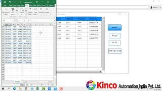 HMI DataLogger Connected With MSExcel File Using MySQL!!