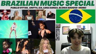 BRAZILIAN MUSIC SPECIAL: REACTING TO IZA, ANITTA, LUISA SONZA, PABLLO VITTAR & MORE