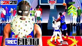 #1 MOST HATED BEST CENTER BUILD is DOMINATING RANDOM REC on NBA 2K25!