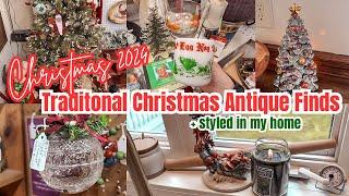 NOSTALGIC CHRISTMAS FINDS | flea market shopping, mini vintage haul + how I styled it 