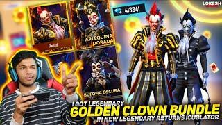 I Got Legendary Golden Clown Bundle & Mid Night Clown Bundle From New Incubator Royale Free Fire