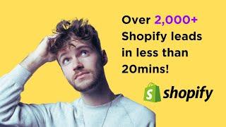 How I find 1000s of Shopify leads for e-com marketing agencies in 2024