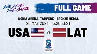 Full Game | USA vs. Latvia | 2023 #IIHFWorlds