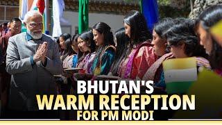 People of Bhutan welcome PM Modi graciously, as he holds a vibrant roadshow in Paro