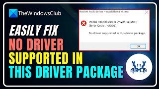 Realtek Audio Not Working? Error Code 0001 - Here's the Fix!