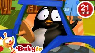 Pim & Pimba the Penguins Playing Games ​​ | Best Full Episodes Collection ​ |  @BabyTV ​