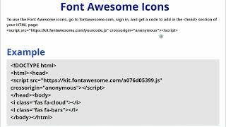 Font Awesome Icons | How To Add Icons on HTML Website | Font Awesome Icons on website #css #font #67