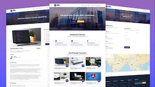 Build Responsive Multipage Education/School Websites With HTML CSS JavaScript | Full Responsive Site