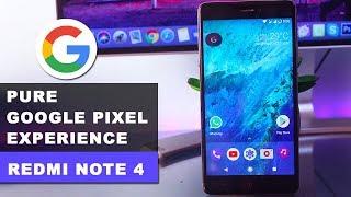 Pure Google Pixel Experience on Xiaomi Redmi Note 4  - No Root Dark Rom Review