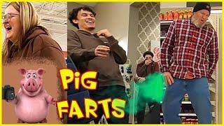 FARTING LIKE A PIG (Part 3)  Funny Fart Prank! 