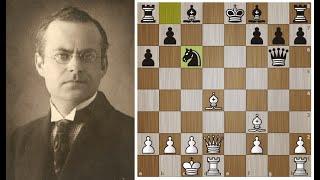 Арон Нимцович ЖЕРТВУЕТ две фигуры и ФЕРЗЯ в ДЕБЮТЕ! Шахматы.