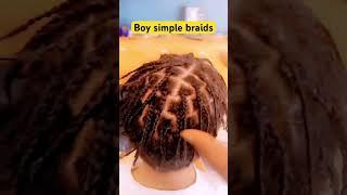 Boys simple braids #youtubercreator #naturalhair