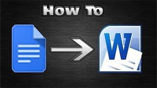 How To Convert A Google Doc To A Microsoft Word Doc