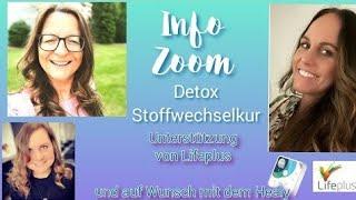 Info Zoom Stoffwechselkur/Detox mit Lifeplus + auf Wunsch mit dem Healy