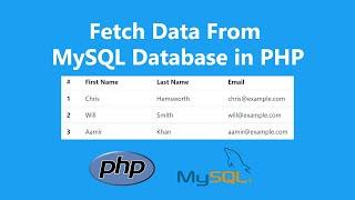 How to Fetch Data From Database in PHP and Show The Data in HTML Table