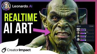Create AI Art in REALTIME! (Leonardo AI Realtime Gen)