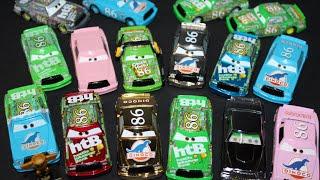 Mattel Disney Cars All Chick Hicks Variations/Releases (Dinoco, Gold, Metallic, Chrome, Pink, Red)