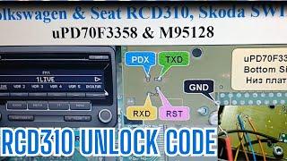 RCD 310 (Nec V850 D70F3358 Processor & 95128 Eeprom) Reading By VVDI PROG To Get Unlock Code