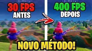 COMO *AUMENTAR MUITO* o FPS e REDUZIR INPUTLAG no FORTNITE TEMPORADA 3! RODAR FORTNITE em PC FRACO!